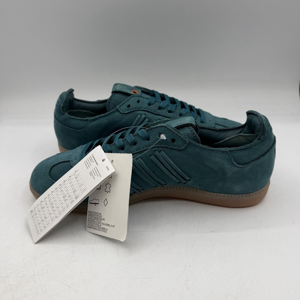 Adidas Samba Shoes Womens Size 10 Green Vapour Leather Casual Sneakers BY2832 - Picture 3 of 15